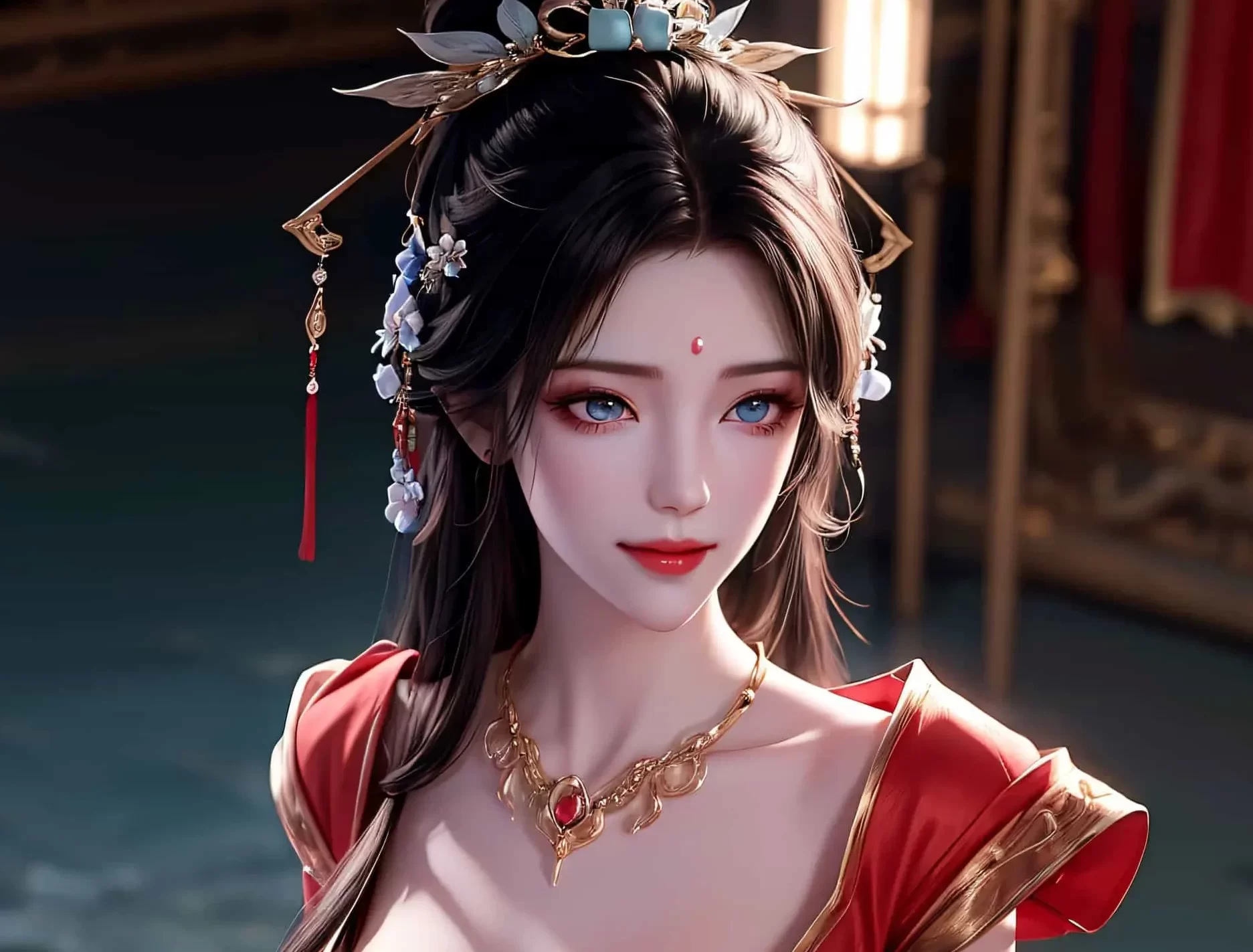 【七月免费浮力】F10 完美世界-月婵（华服）104P