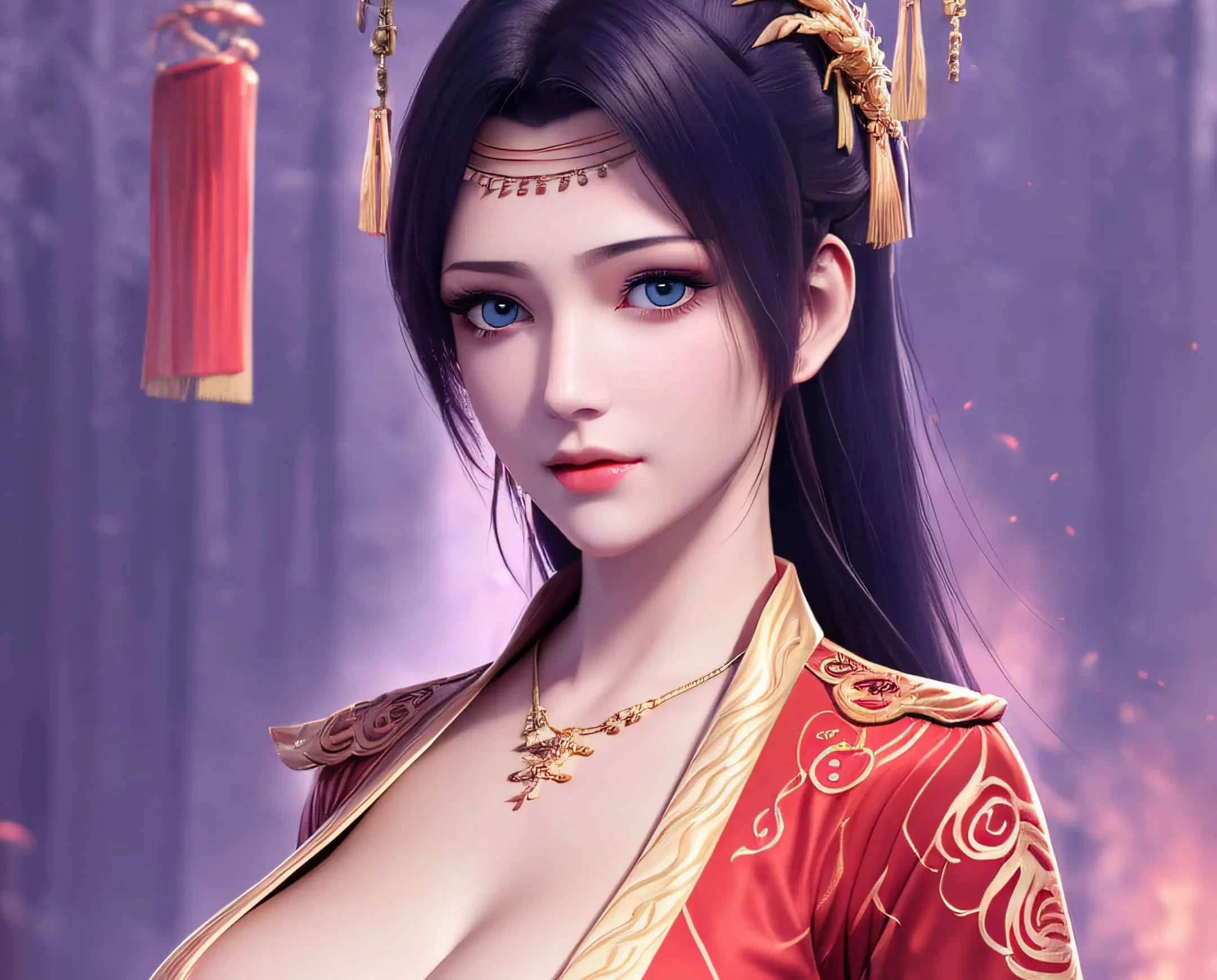 【八月浮力】F14 斗破苍穹云韵红色婚纱新 22P