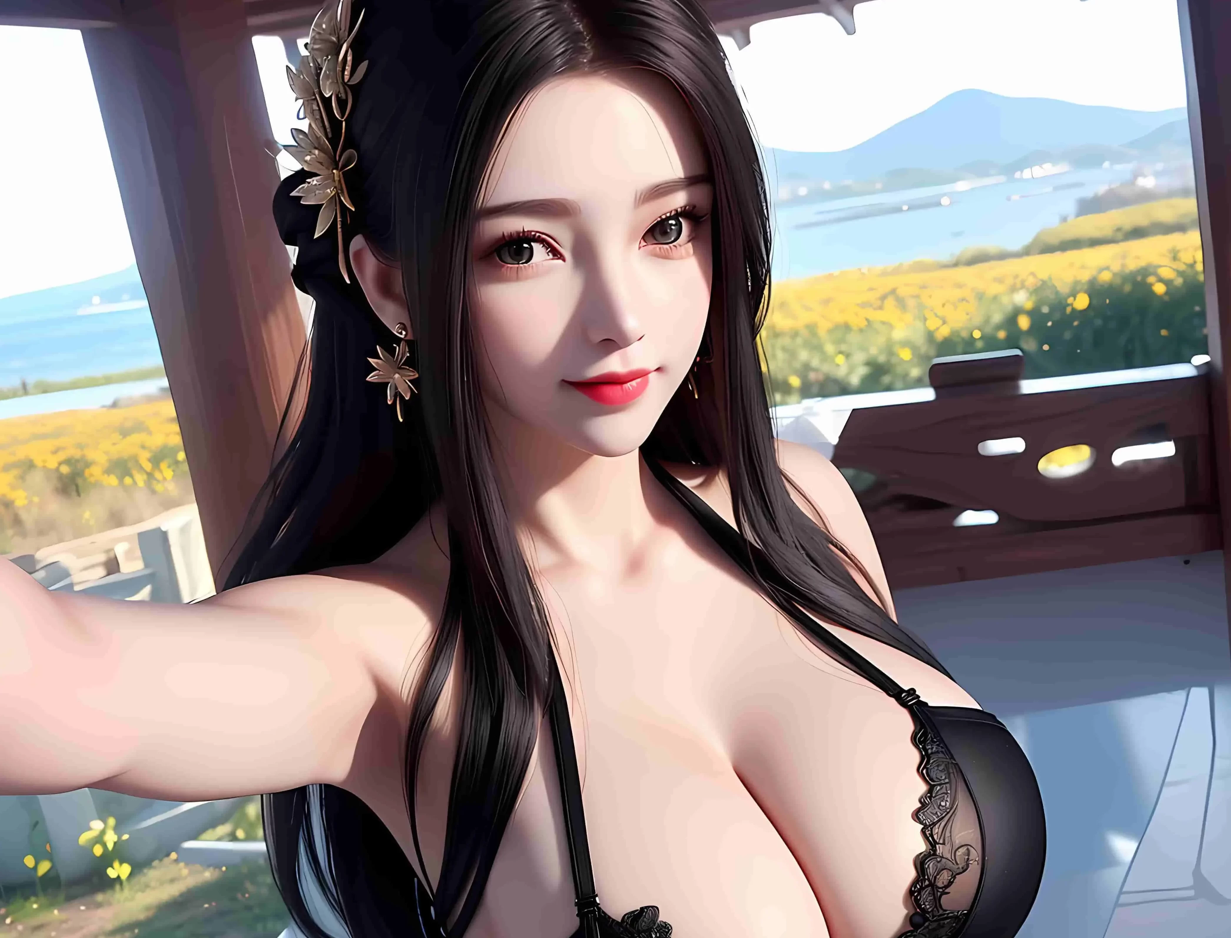 【八月浮力】F15 完美世界  秦怡宁素-【黑裙】 32P