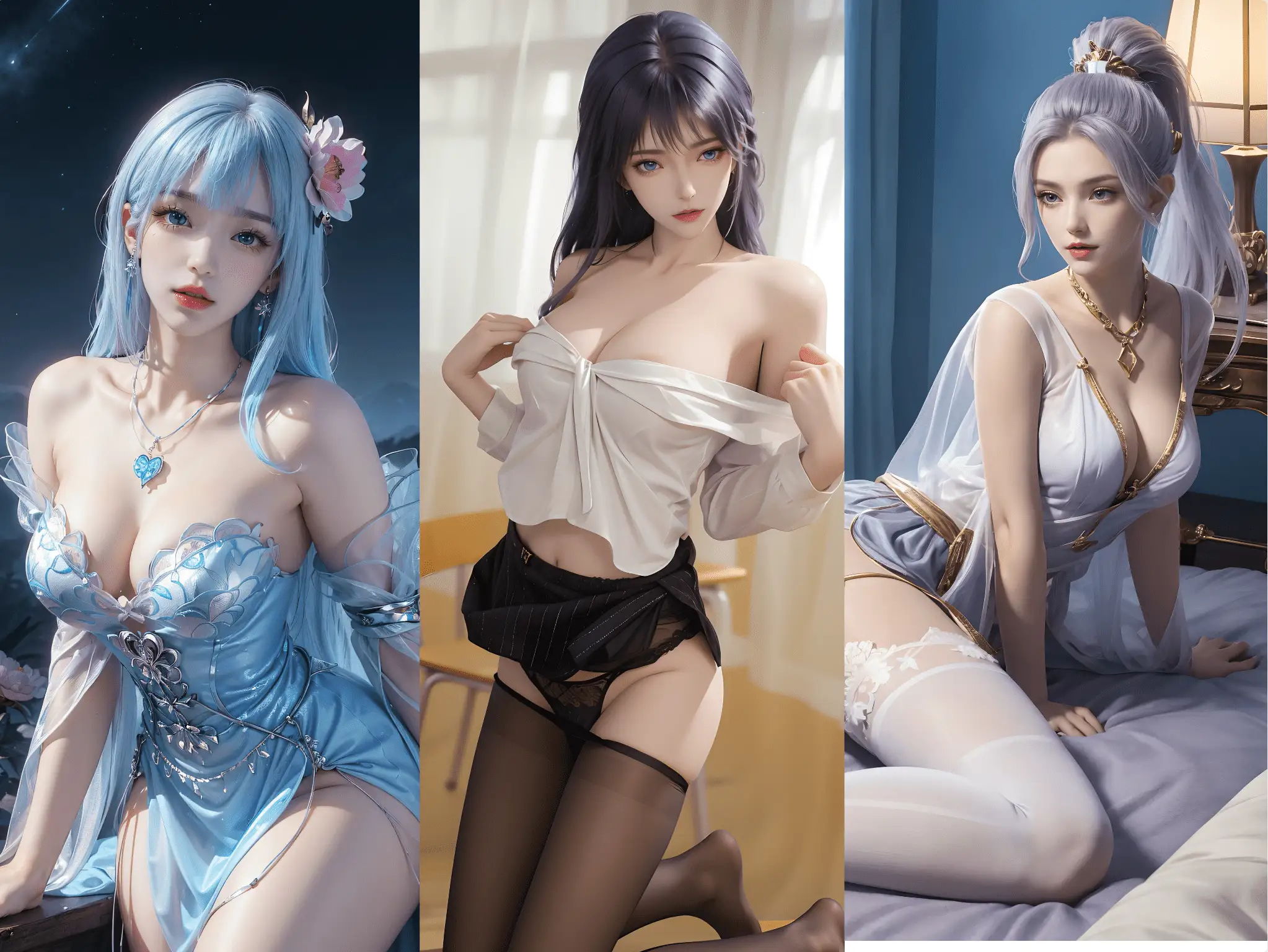 240503 宁雨蝶/圣采儿/韩月韩雪 三组合集 965P