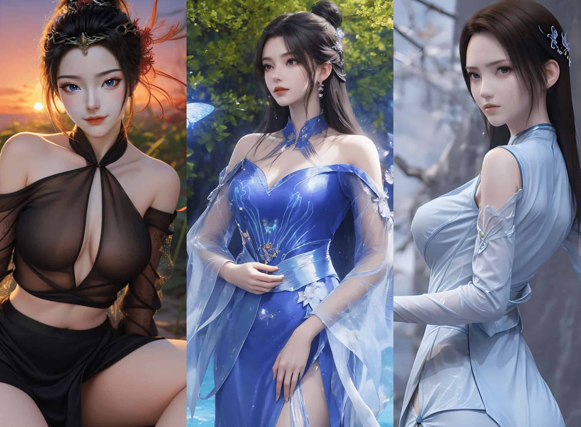 240614 元瑶/李慕婉/纳兰嫣然 三组合集 1317P