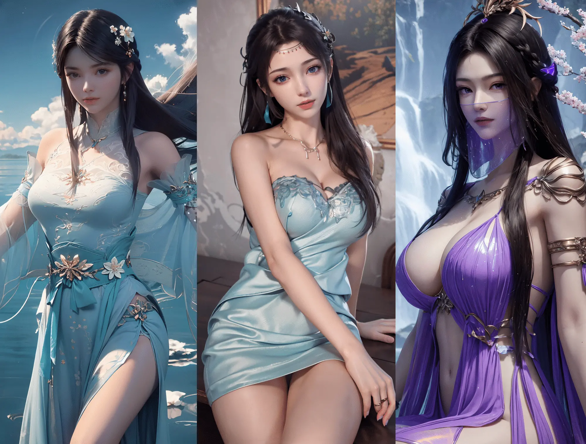 240906 云韵/紫灵/萧薰儿 三组合集1394P